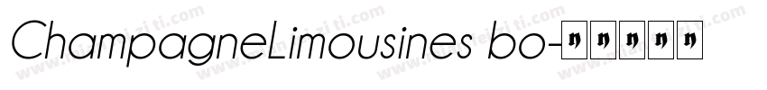 ChampagneLimousines bo字体转换